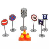 Набор: светофор + дорожные знаки на блистере (SB-17-21-BLC)