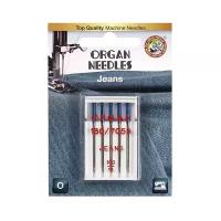 Иглы для швейных машин ORGAN Jeans (джинс) джинсовые 5/100 Blister