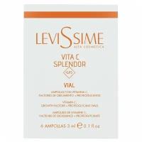 LEVISSIME Vita C Vials + GPS Комплекс с витамином С и протеогликанами, 6х3 мл