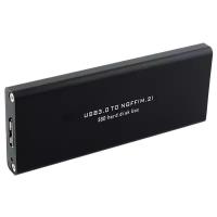 Корпус для SSD M.2 NGFF Orient 3502U3 контейнер ASM1153E поддержка TRIM, алюминий, черный usb 3.0