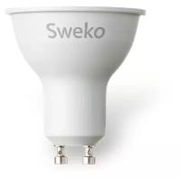 Лампа LED PAR16 7Вт GU10 3000K 42LED Sweko 38537