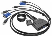 KVM Консоль Tripplite B032VU2 with 5ft built in cables, and one USB to PS/2 adapter. Adapter works with Windows and Linux