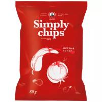 Чипсы картофельные Simply Chips "Острый томат", 80 г