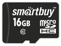 Карта памяти SmartBuy microSDHC 16 ГБ Class 10, R/W 30/15 МБ/с