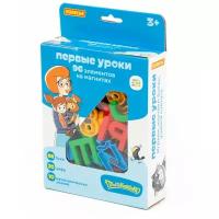 Набор "Простоквашино" "Первые уроки" на магнитах (66 букв + 20 цифр + 10 математических знаков) (в коробке)