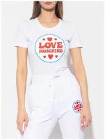 Футболка LOVE MOSCHINO, размер 40IT, белый