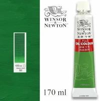 Масляная краска Winsor & Newton 430. Зеленый средний 170 мл