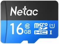 Флеш карта microSDHC 16Gb Class10 Netac NT02P500STN-016G-R P500 + adapter