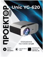 Проектор мультимедийный Unic YG-620 / Портативный светодиодный видеопроектор Full HD 1080 LED 6500 Lm / Домашний кинопроектор для фильмов и дома