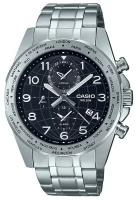 Наручные часы CASIO Collection MTP-W500D-1A, серый, черный