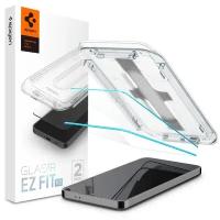 Защитное стекло Spigen Glass tR EZ Fit HD Transparency для Samsung Galaxy S24, 2 стекла в комплекте