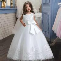Нарядное платье для девочки, размер 120, белый