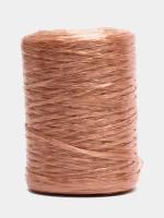 Нитки полипропиленовые пряжа для вязания мочалок, Цвет Карамельный