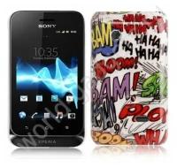 Пластиковый чехол Doodle Text для Sony Xperia Tipo Dual / ST21i