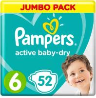 Pampers подгузники Active Baby-Dry 6 (13-18 кг), 52 шт