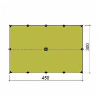 Тент Canopy 3*4,5 V3 оливковый свтл (Баск)