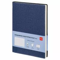 Ежедневник недатированный Deli Simple, A5,136 л, Джинс CN145-Blue