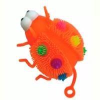 игрушка-антистресс 1Toy Йо-Ёжик "Насекомые", 10х7 cм, оранжевый