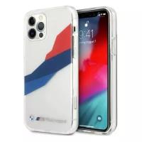 Чехол CG Mobile BMW PC/TPU Motorsport Tricolor Hard для iPhone 12 Pro Max, цвет Прозрачный (BMHCP12LSKTGT)