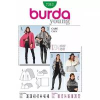 Выкройка Burda 7313 - Накидка