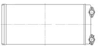 Радиатор отопителя для автомобилей МАЗ 6430/5440 (Евро-3), MAN L2000 (93-) (фланцы 90 ) (LRh 1230) Luzar