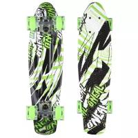 Пенни борд Fish Skateboards 22" Тропик со светящимися колесами LED