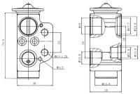 Клапан расш. кондиционера (ТРВ) для а/м VW Transporter T5 (03-) (LTRV 1825)