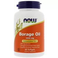 Borage Oil, Масло Бурачника, Гамма-Линолевая Кислота 1000 мг - 60 капсул