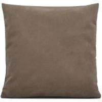 Чехол на подушку 40х40см Luxio, цвет серо-коричневый