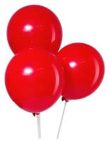 Воздушные шары LETI 12", пастель, латекс, в наборе 5 шт., цвет красный