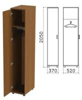 Шкаф для одежды "Монолит", 370х520х2050 мм, цвет орех гварнери, ШМ52.3 - 1 шт