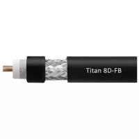 Коаксиальный кабель 50 Ом Titan 8D-FB PVC/CCA (VEGATEL, черный) длина 5 метров