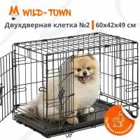 Клетка двухдверная №2 Wild-Town 61х42х49 см