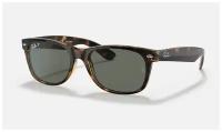 Мужские, женские солнцезащитные очки Ray-Ban RB 2132 902/58, цвет: коричневый, цвет линзы: зеленый, вайфареры, ацетат