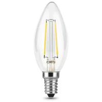 Лампа светодиодная gauss, LED Filament Candle 103801109 E14, C35, 9Вт, 2700К