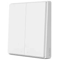 Умный выключатель Xiaomi Aqara Smart Wall Switch D1 (Двойной без нулевой линии) White (QBKG22LM)