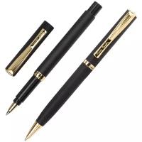 Набор Pierre Cardin Pen & Pen: ручка шариковая + роллер, латунь, цвет черный (PC0867BP/RP)