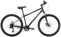 Горный велосипед Stark Respect 26.1 D Microshift Steel (2022) 18" Черно-зеленый (165-182 см)