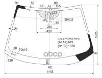 Стекло лобовое (Датчик дождя) Mitsubishi Lancer 07-17 / Lancer Evolution 07-17 XYG CY2-L-VCPS LFW/X | цена за 1 шт