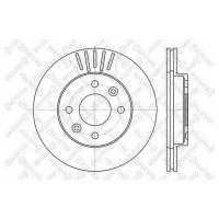 6020-3909V-Sx_диск Тормозной Передний! Renault Clio/Megane/R19 1.4-1.9Td 83> Stellox арт. 60203909VSX