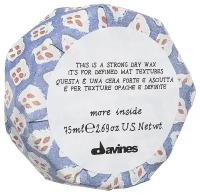 Davines Сухой воск More Inside Strong Dry, сильная фиксация, 75 мл, 75 г