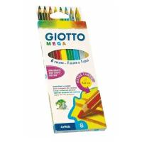 Giotto Mega Цветные гексагональной формы, утолщенные 8 шт