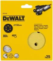 Шлифовальные круги DEWALT DT3133, 150 мм, 6 отверстий, 80G, 25 шт