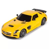 Машинка Rastar Mercedes-Benz SLS AMG (54100), 1:18, 25 см, желтый