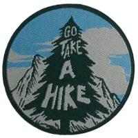 Patch It Термонаклейка на рюкзак и на одежду. Go take a hike