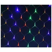 Новогодняя гирлянда светодиодная - Сетка, 240 LED, разноцветная (2,0 м х 2.0 м)