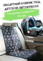 Защитный коврик под детское автокресло. Буквы