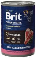 BRIT 410гр Корм для собак Premium by Nature с говядиной