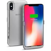 Чехол-аккумулятор INTERSTEP Metal battery case для iPhone X 3000 мА·ч