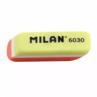 Ластик пластиковый Milan 6030 скошенной формы, цвета в ассорт